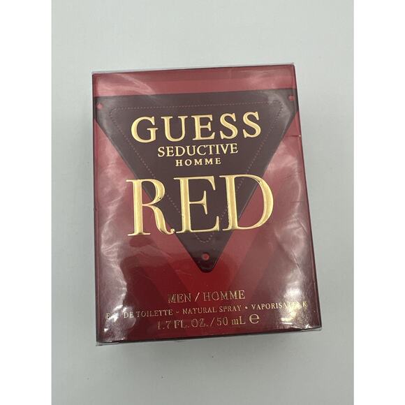 Guess Seductive Homme Red Men Eau De Toilette Natural Spray ~ 1.7 oz 🌹 - Picture 1 of 3